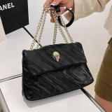 Multicolor Casual Street Striped Patchwork Chains Bags