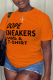 Orange Casual Street Print Patchwork Letter O Neck T-Shirts