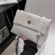 White Casual Street Striped Patchwork Chains Bags