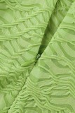 Light Green Sexy Solid Backless Strapless Sleeveless Dress Dresses