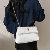 Multicolor Casual Street Striped Patchwork Chains Bags