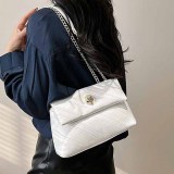 Multicolor Casual Street Striped Patchwork Chains Bags