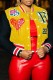 Lemon Yellow Casual Patchwork Cardigan Outerwear