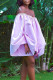 Purple Sexy Solid Patchwork Off the Shoulder Lantern Skirt Dresses(Subject to the Actual Object)