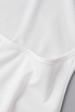 Coffee Sexy Casual Solid Backless Halter Skinny Romper
