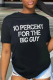 Black Casual Street Print Patchwork Letter O Neck T-Shirts