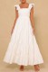 White Sexy Solid Backless Square Collar Long Dress Dresses