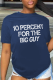 Navy Blue Casual Street Print Patchwork Letter O Neck T-Shirts