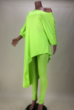 Black Casual Solid Patchwork Off the Shoulder Long Sleeve Two Pieces