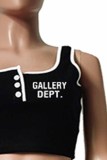 Pink Street Print Letter U Neck Sleeveless Two Pieces