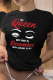 Black Casual Daily Print Patchwork O Neck T-Shirts