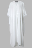 Yellow Casual Solid Hollowed Out Patchwork Slit V Neck Three Quarter Two Pieces