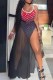 Red Sexy Print Letter Swimwears