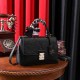 Black Casual Simplicity Letter Patchwork Bags