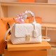 White Casual Simplicity Letter Patchwork Bags