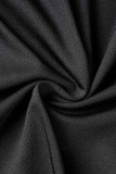 Red Sexy Formal Solid Patchwork Oblique Collar Evening Dress (Without Belt)