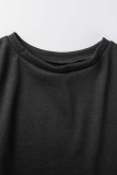 Pink Casual Solid Basic O Neck Short Sleeve Two Pieces