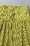 Pink Casual Solid Patchwork Shirt Collar Short Sleeve Two Pieces