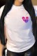 White Casual Print Patchwork O Neck T-Shirts