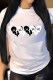 White Casual Print Patchwork O Neck T-Shirts