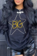 Black Street Daily Print Patchwork O Neck Tops