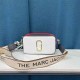 White Simplicity Geometric Patchwork Zipper Bags