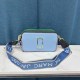 Blue Simplicity Geometric Patchwork Zipper Bags