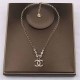 Gold Simplicity Geometric Chains Rhinestone Necklaces