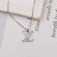 Silver Simplicity Geometric Chains Rhinestone Necklaces