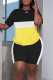 Black Casual Solid Patchwork O Neck Short Sleeve Two Pieces