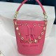 Rose Red Casual Street Letter Draw String Bags(Without Chain)