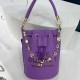 Dark Purple Casual Street Letter Draw String Bags(Without Chain)