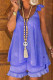 Purple Casual Solid Patchwork V Neck Two Pieces