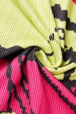 Colour Sexy Print Backless Spaghetti Strap Sleeveless Dress Dresses