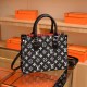 Black Street Letter Patchwork Bags