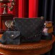 Black Street Letter Chains Zipper Bags