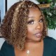 Gold Casual Daily Patchwork Wigs