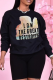 Black Casual Daily Print Patchwork O Neck Tops