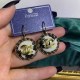 Multicolor Street Geometric Patchwork Earrings