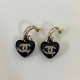 Black Street Geometric Patchwork Earrings
