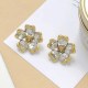 Gold Street Figure Geometric Patchwork Earrings