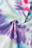 Multicolor Casual Print Basic O Neck T-Shirts
