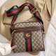 Brown Street Letter Patchwork Zipper Bags