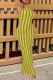 Green Sexy Striped Backless Halter Long Dress Dresses