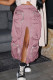 Pink Casual Street Solid Patchwork Pocket Slit Straight High Waist Straight Solid Color Bottoms
