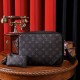 Black Street Letter Zipper Bags