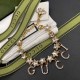 Gold Simplicity Letter Chains Rhinestone Bracelets