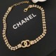 Gold Elegant Geometric Patchwork Rhinestone Necklaces