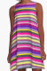 Pink Purple Casual Print Patchwork O Neck A Line Dresses