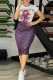 Navy Blue Casual Elegant Print Letter O Neck Short Sleeve Two Pieces